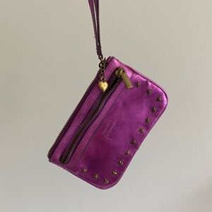 Vera Wang Princess Purple Metallic Wristlet